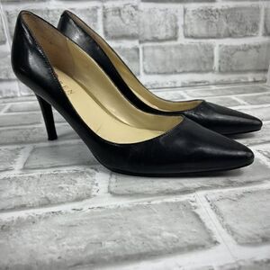 Lauren Ralph Lauren Women's 6 Black Leather Classic Stiletto Pointed Toe Pumps